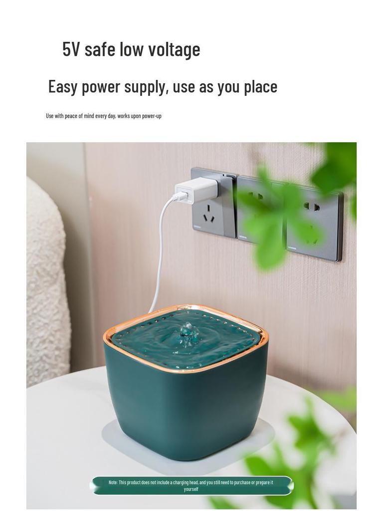 Умный автоматический фонтан для воды для кошек большой емкости с циркуляционной фильтрацией