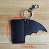 Bat Lip Balm Holder Lighter Case Keychain Pu Leather Wing Design Punk Style Pendant Accessories Lighter Protective Leather Case