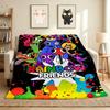 Rainbow Pals Flannel Blanket Throw Blanket Soft Warm Sofa Bed Camping home Decor Unique Christmas Gift C926867