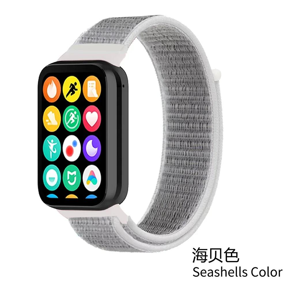 Нейлоновый ремешок-петля для Xiaomi Mi Band 9/8 Pro Аксессуары для браслета Ремешок для Redmi Watch 5/4 Ремень Умные часы Запасной ремешок на запястье