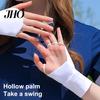 Men Golf Gloves 1 Pair Summer Sun Protection Breathable Women Outdoor Sports Cooling UV Fingerless Ice Silk Hand Sunshade Cover Sunscreen