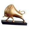 Bull Sculpture Home Decor Abstract Statue Holiday Gift Crafts Cattle Figurine Tabletop Decoration