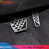 Stainless Steel Car Pedals for Jeep Wrangler JL 2018 -  AT Accelerator Brake Pedal Protective Cover Interior