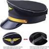 Аксессуары для костюма Капитана Шляпа Капитана Погоны Uniform вышитая аппликация Очки Галстук для мужчин Косплей
