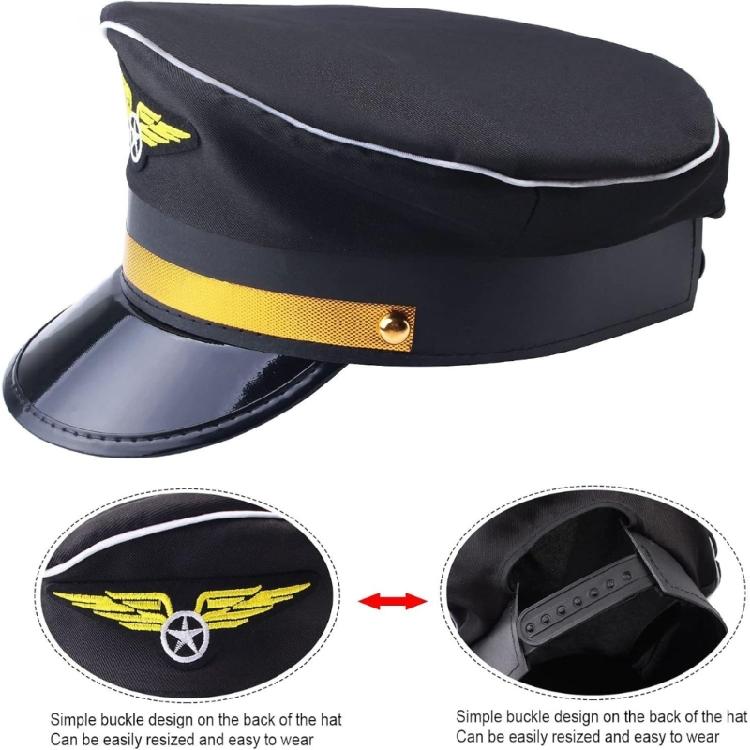 Аксессуары для костюма Капитана Шляпа Капитана Погоны Uniform вышитая аппликация Очки Галстук для мужчин Косплей