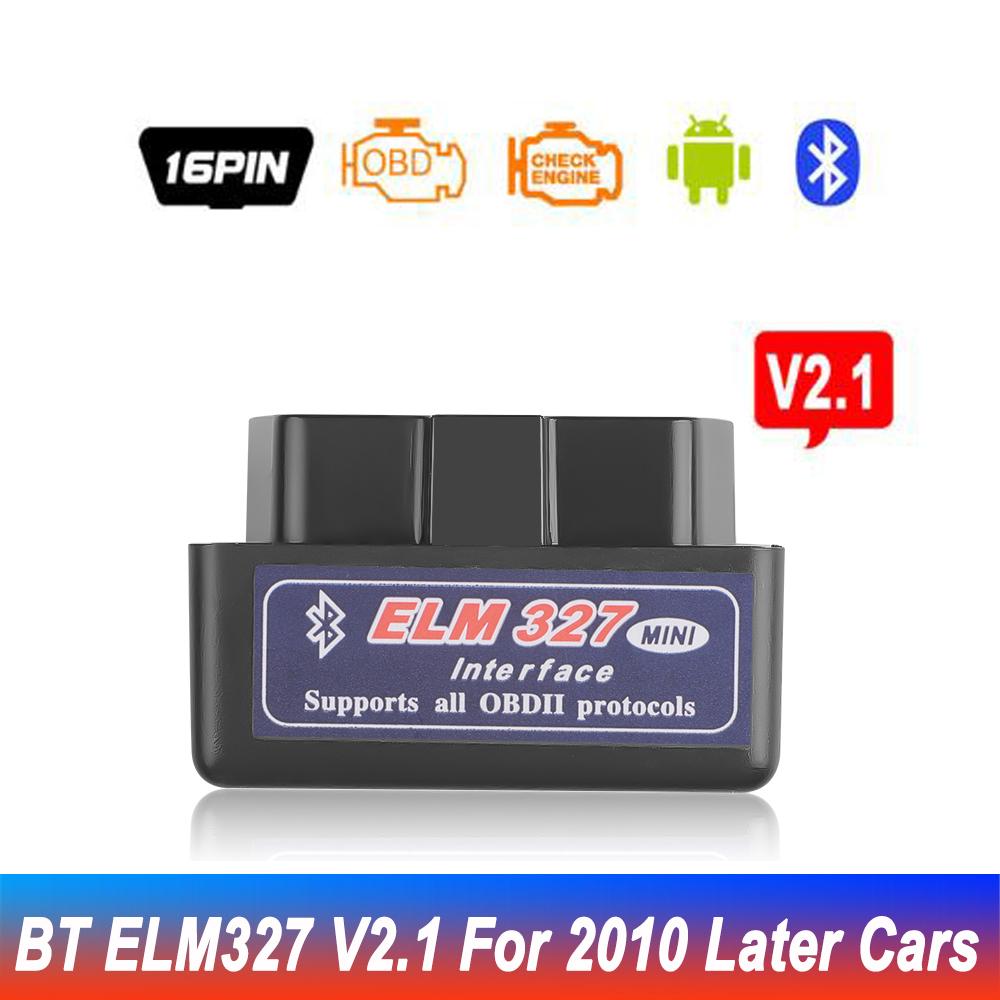 Mini Eml327 V1.5/V2.1 OBD2 Bluetooth Car Diagnostic-Tools For Android Scanner Code Support Smart Scan Tool OBDII Scanner Tool