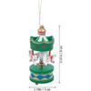 6Pcs Wooden Carousel Ornaments Holiday Party Cute Carousel Pendant Christmas New Year Home Decor