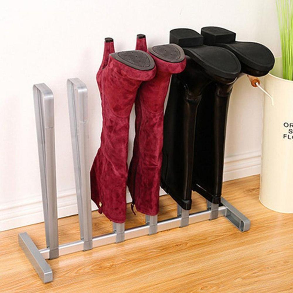 Household Closet Aluminum Zinc Zinc Alloy Space Saving Free-standing Shoe Stand Shelf Boot Holder Shoes Rack