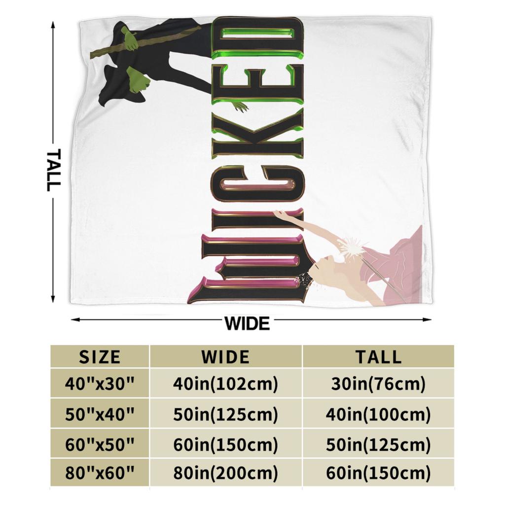 Wicked Warm Soft Blanket Kids Plush Bedding Throws Funny Bedroom Flannel Bedspread Sofa Bed Cover