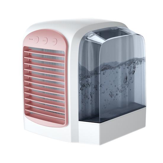 Персональный кондиционер с охлаждающим вентилятором и резервуаром для воды, 3 скорости, сильный воздушный поток, низкий уровень шума, настольный воздухоохладитель, вентилятор, генератор тумана