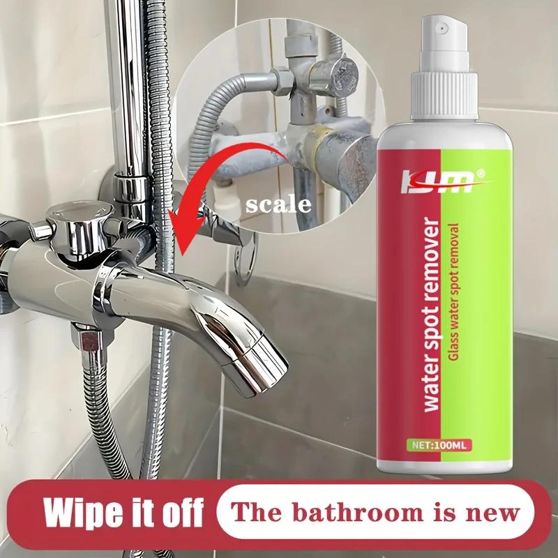 Hard Water Spot Removal Kit,bathroom Glass Polish,powerful Hard Water Remover,descaler for Shower Doors,tiles,stainless Steel.