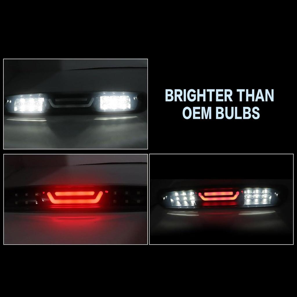 GXARTS 25890530 3Rd Third Brake Light Cargo Lamp High Mount Stop Light Compatible With Chevy Silverado GMC Sierra 1500 2500 3500 HD 2007 2008 2009