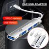 1Pc Type-C Turn USB Adapter Multi Port Distributor Hub Car Goods For Nissan Nismo Qashqai X J10 Trail Tiida Teana Skyline Juke X-trail Almera