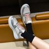 Women Fashion Sneakers  Spring Autumn Comfortable Platform Shoes Design Lace-up Breathable Platform Casual Board Shoe
