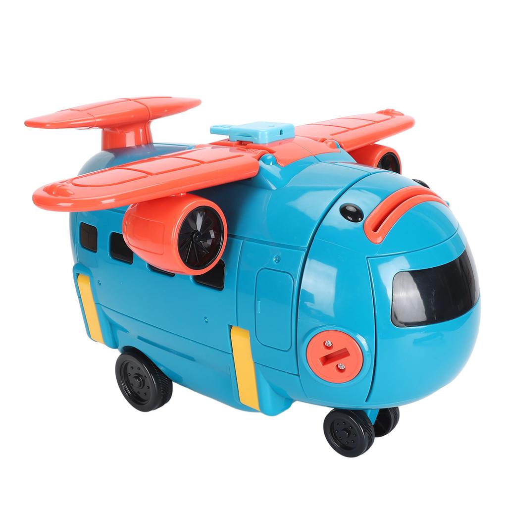 Трансформация самолета 3 в 1 рулевое колесо симулятор вождения денежный банк мультфильм электрический трек