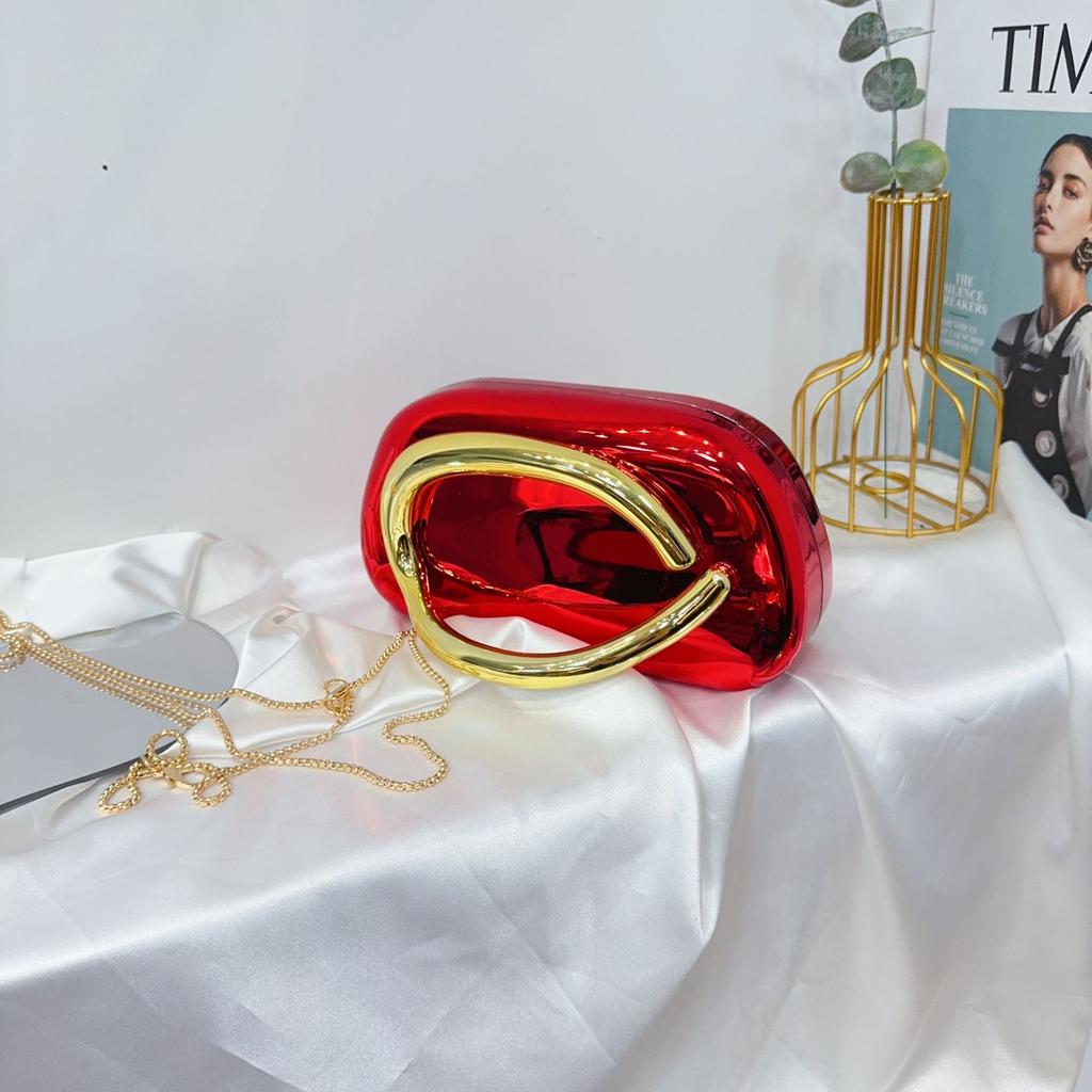 Трендовый классический круглый клатч-бокс, вечерняя сумка, акриловая сумка, винтажная металлическая ручка, кроссбоди на одно плечо