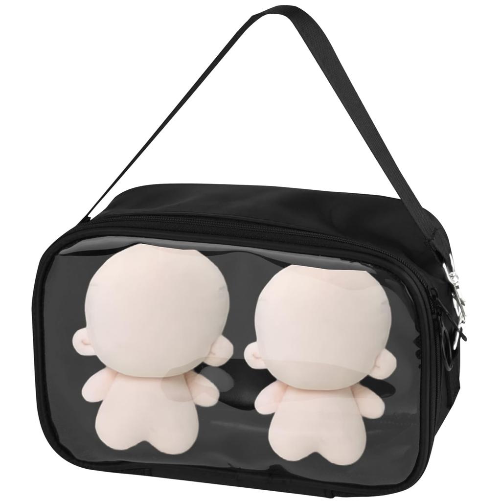 MuGaoDee Плюшевый Ита Вмещает 2 Идеально для и Прозрачный Пыленепроницаемый и Мини Декоративный Чехол-кошелек для куклы, 20 см, Сумка 3-в-1, Прозрачный, Большой, Плюшевые,