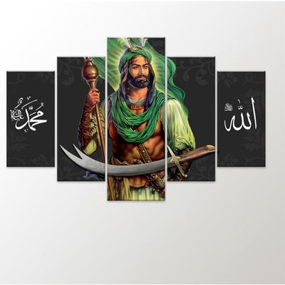 Исламский Хазрети Али Зульфикар Аллах Мухаммед без рамы, 5 панелей, настенные художественные холсты, постеры, живопись для гостиной, домашний декор, фотографии