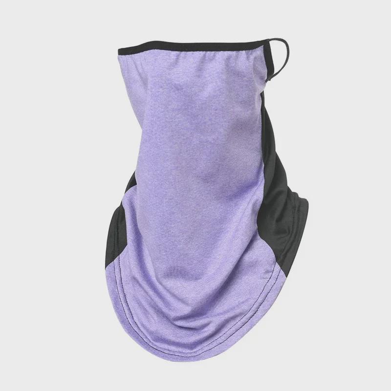 Летняя солнцезащитная маска для лица и шеи Ice Silk: Защита от ультрафиолета, цветные, пылезащитные, ветрозащитные, с креплением на ухо для езды на велосипеде на открытом воздухе