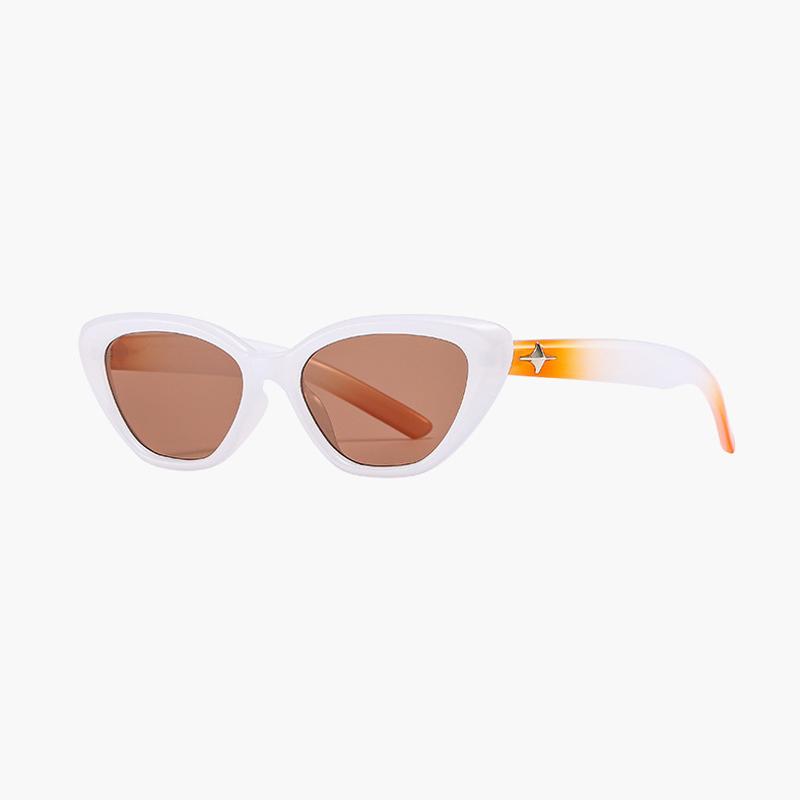 Fashion Vintage Cat Eye Sunglasses Women Designer Brand UV400 Protection Triangular Frame Outdoor Sunshade Eyewear