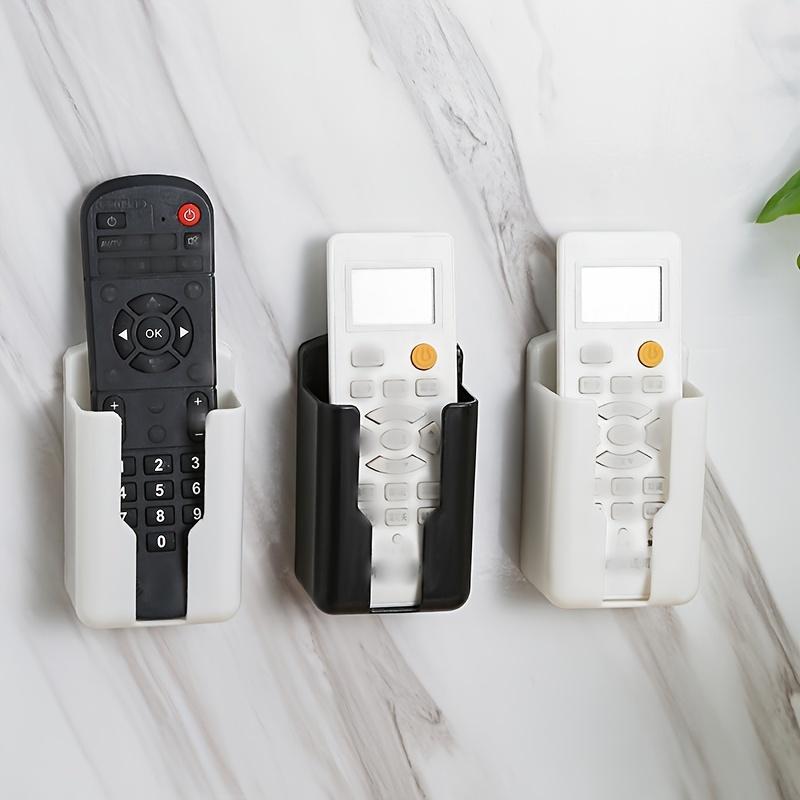 3Pcs Wall Mounted Remote Control Holder Punch Free Storage Box Adhesive Organizer Case for TV Air Conditioner Desktop