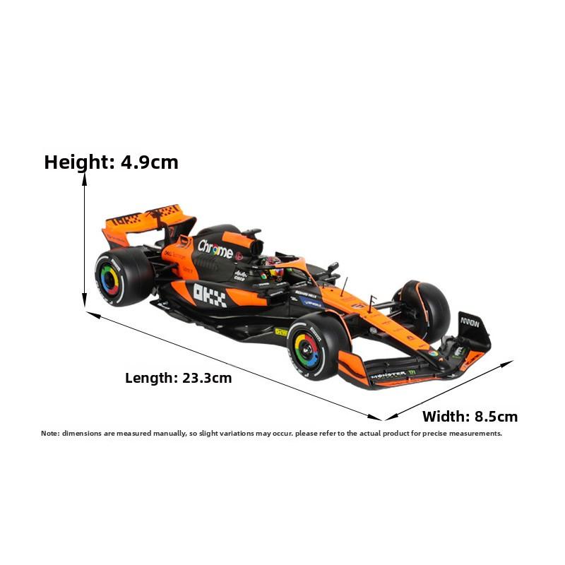Alloy Simulation Mclaren F1 Mcl38 Monaco Racing Car Model Ornament Children Toy