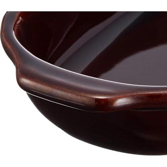 Santo Bankoyaki Gratin Dish One Person Oval Diameter Approximately 21cm Monotone Heat Resistant Ceramic Oven Compatible Microwave Dishwasher Safe Made