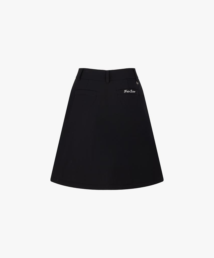 FAIRLIAR GOLF Padded Flare Skirt (Black)