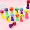 10Pcs Spring Jumping Man Toy Press Kids Bouncing Cartoon Expression Ball
