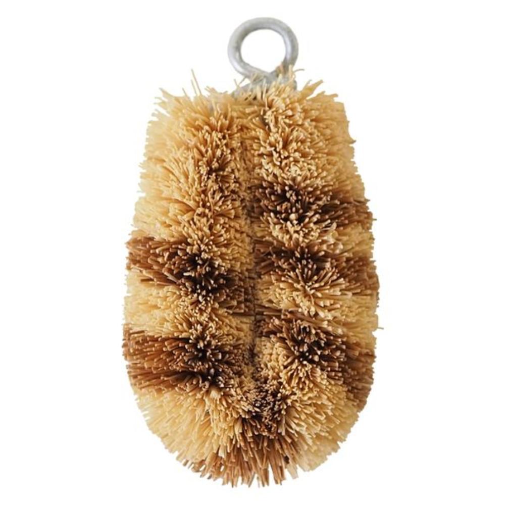 Kamenoko Scrub Nishio Kamenoko Scrubbing Brush CoCo Striped  Brown  White