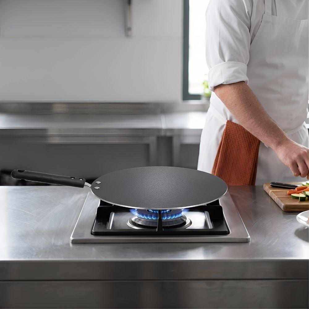 Round Crepe Pan Aluminum Alloy Skillet Pan Kitchen Tool Pancake Griddle Home Kitchen