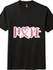 ''HOPE'' Breast Cancer Awareness T-Shirt - Heartand Ribbon Letter Design, Unisex|Tee