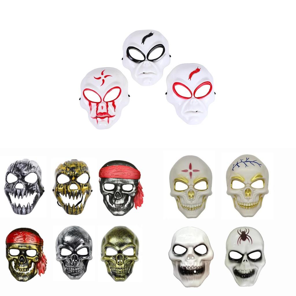 Spooky Plastic Skull Masks Perfect For Halloween Costumes And Celebratory Events