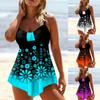 Womens Print Set Swimsuit Swimwear Bathing Suit Beachwear Pieces Bikini Plus Size
