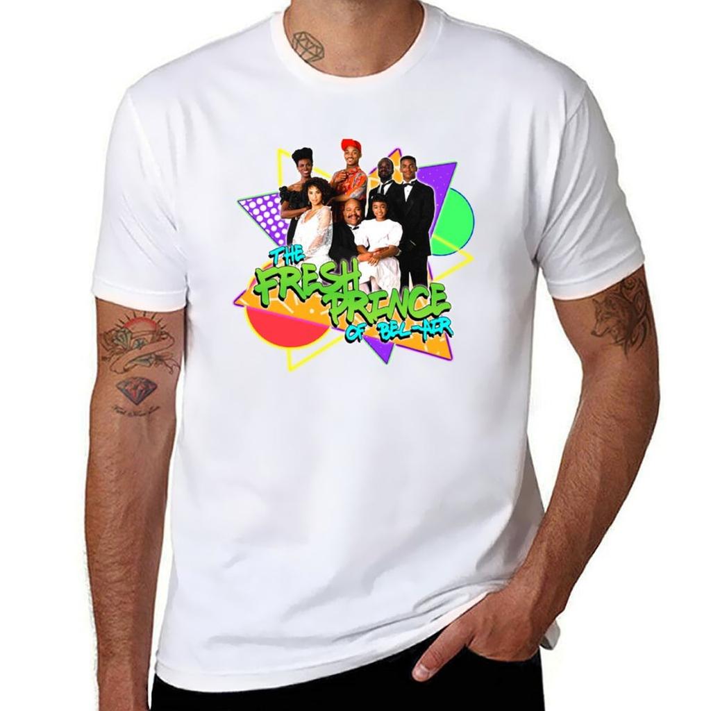 The Fresh Prince Of Bel AirThe Fresh Prince of Bel Air Retro 90s Fan Art T-Shirt Man T Shirts Cotton T-Shirt