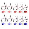 500 Pieces in Bulk PTFE Coated High Carbon Stainless Steel Barbed Fish Hook With Eye 8021 Fishing Accessories