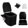Portable Folding Portable Toilet for Emergency Ideal for Car Easy 200kg Weight Made of ABS Includes Tray and Disposal Ideal for Emergency Use Use,