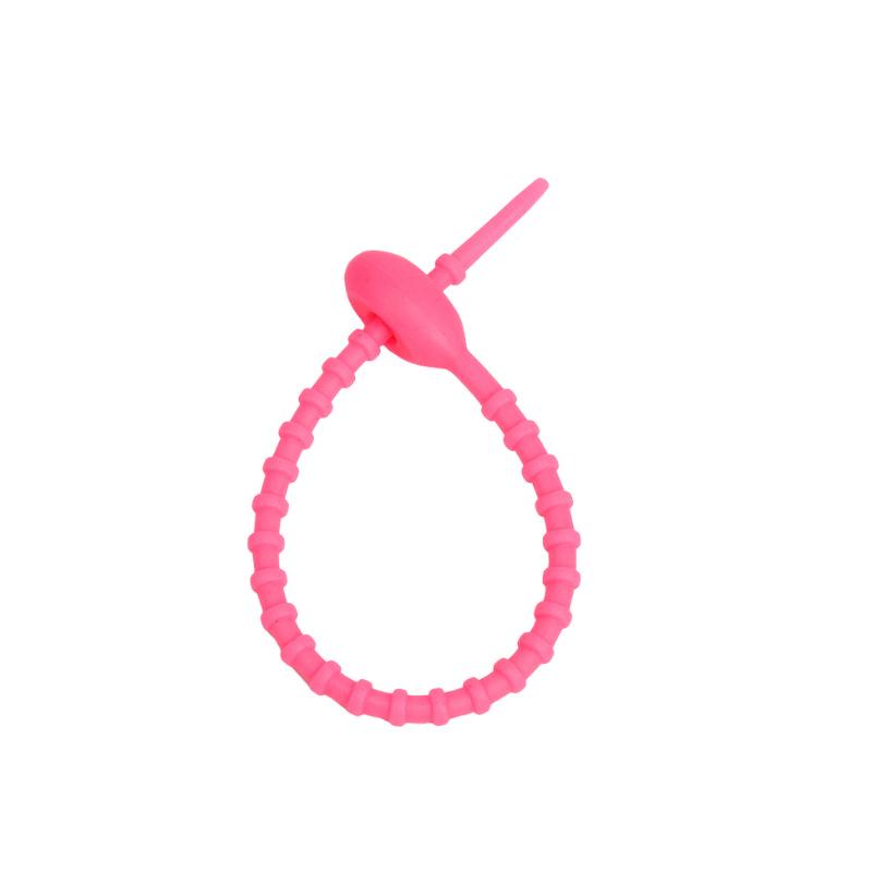 Цветная силиконовая стяжка-головастик: Сделай сам брелок, Модная игрушка, Ремешок для сумки и Намотка для шнурка