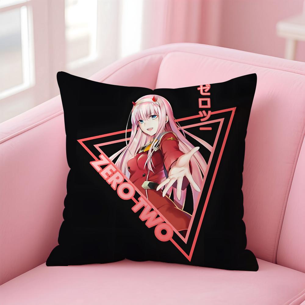 Аниме D-Darling In The Franxx 02 Наволочка Подушка Короткий Плюш Невидимая Молния Комната Диван Наволочка