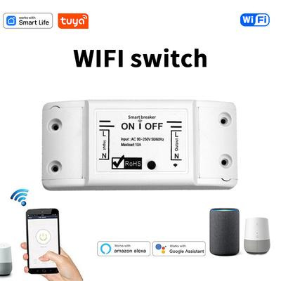 Wifi Выключатель Сделай сам Мини Умный Дом Выключатель Релейный Модуль Приложение Smart Life Беспроводное Голосовое Дистанционное Управление Выключатель с Таймером