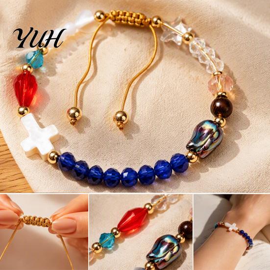 Religious Jewelry for Prayer Handmade Story of Jesus Bracelet, Adjustable Symbol Bracelet Faith Based Women Womens, Stackable Braided Bead Wrap