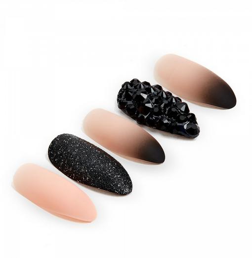 Sztuczne paznokcie ombre migdałki długie + klej Manicure Nail Ardell 28 szt