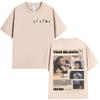 Rapper Yan Block Tour 2025 Album Graphic TShirt Men Hip Hop Gothic Short Sleeve Tshirt Vintage Oversized Cotton Tees Streetwear