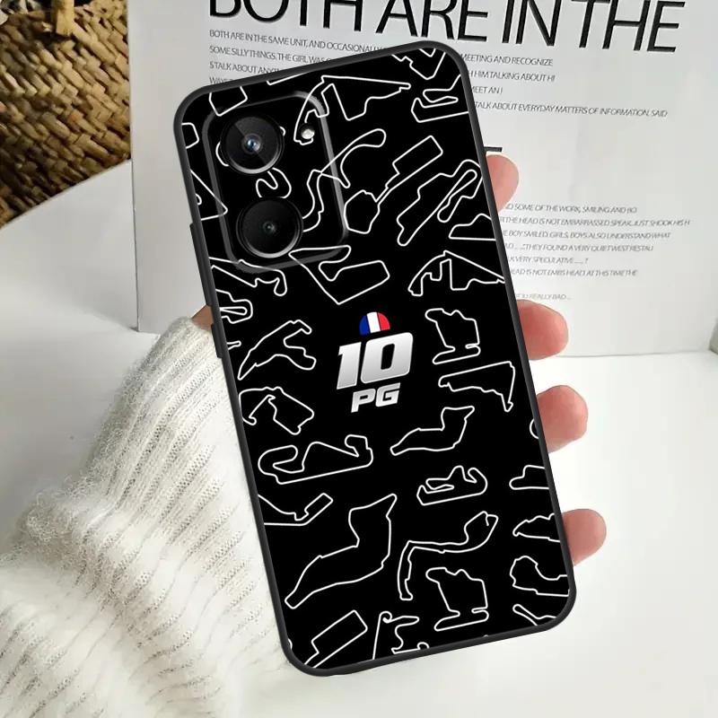 Pierre Gasly 10 F1 Case For Realme C55 C53 C51 C35 C33 C30 C67 C21Y C25s C15 9 10 12 11 Pro Plus GT Neo5 Cover