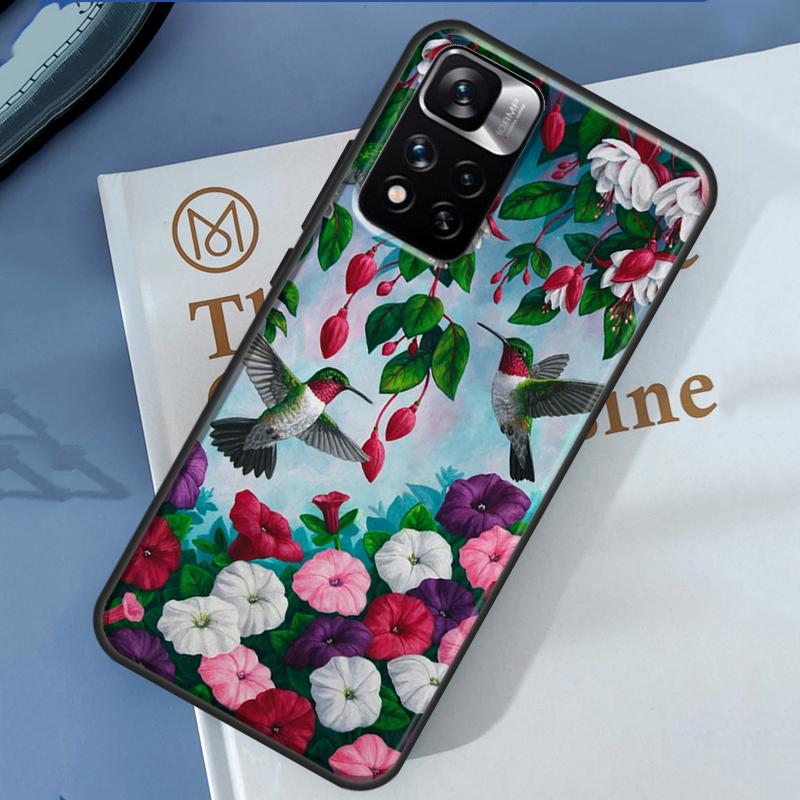 Cute Hummingbird Case For Xiaomi Redmi Note 14 13 11 9 10 12 Pro 9S 10S 11S 12S Redmi 10C 12C 13C 14C Cover