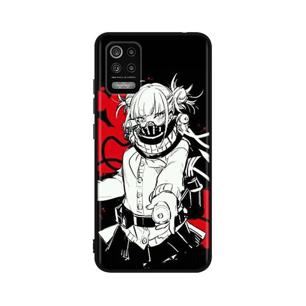 Чехол DT3 Hero Academia Toga для iPhone 16, 15 Plus, 14, 13, 12, 11 Pro, 8, 7, 6S, 6 SE, 5S, X, XR, XS Max, Realme C30, C33, C31, 9I, Huawei P30, черный, мягкий чехол