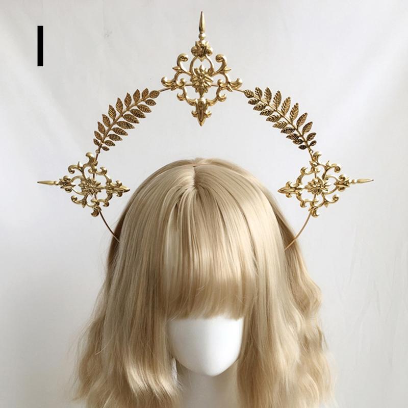 1 комплект Halo Crown Angel Feather Wings головной убор Halo Goddess головной убор KC головной убор аксессуары для головных уборов Готическая Лолита
