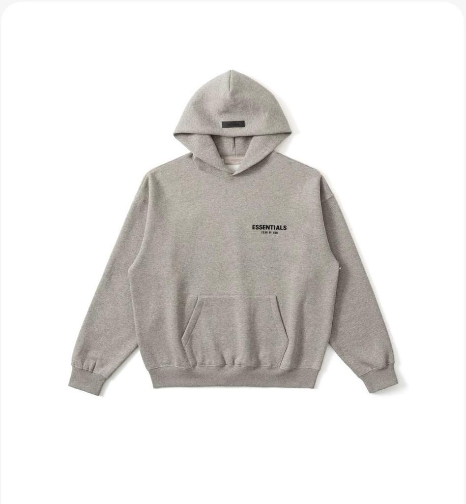 Мужская толстовка с капюшоном FOG Fear of God ESSENTIALS, американский стиль, с начесом