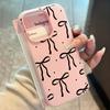 INS Большой Черный Бант Силиконовый ТПУ Чехол Для Телефона Для iPhone 11 12 13 Pro 14 15 16 17 Pro Max X XS 7 8 Plus Ударопрочный Конфетный Цветной Чехол
