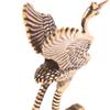 1Pc Brass Crane Figurines Miniatures Desktop Ornaments Living Room Decoration